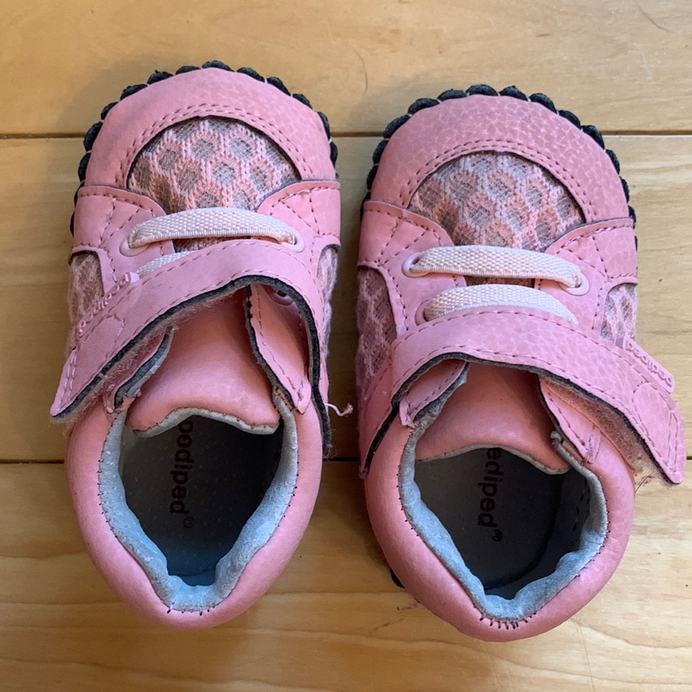 Pediped 6-12 month pink shoes